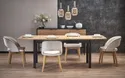 Кухонний стіл розкладний HALMAR FLORIAN 160-228x90 см, стільниця - дуб артисан, ніжки - чорні фото thumb №17