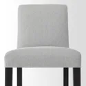 IKEA BERGMUND БЕРГМУНД, барний стілець зі спинкою, чорний / або світло-сірий, 62 см 893.881.73 фото thumb №4