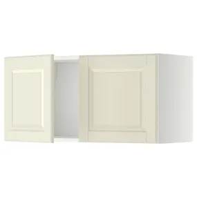 IKEA METOD МЕТОД, шафа навісна із 2 дверцятами, білий / БУДБІН кремово-білий, 80x40 см 094.672.92 фото