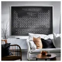 IKEA BJÖRKSTA БЬЙОРКСТА, картина з рамкою, таблиця Менделєєва / срібло, 200х140 см 595.089.40 фото thumb №2