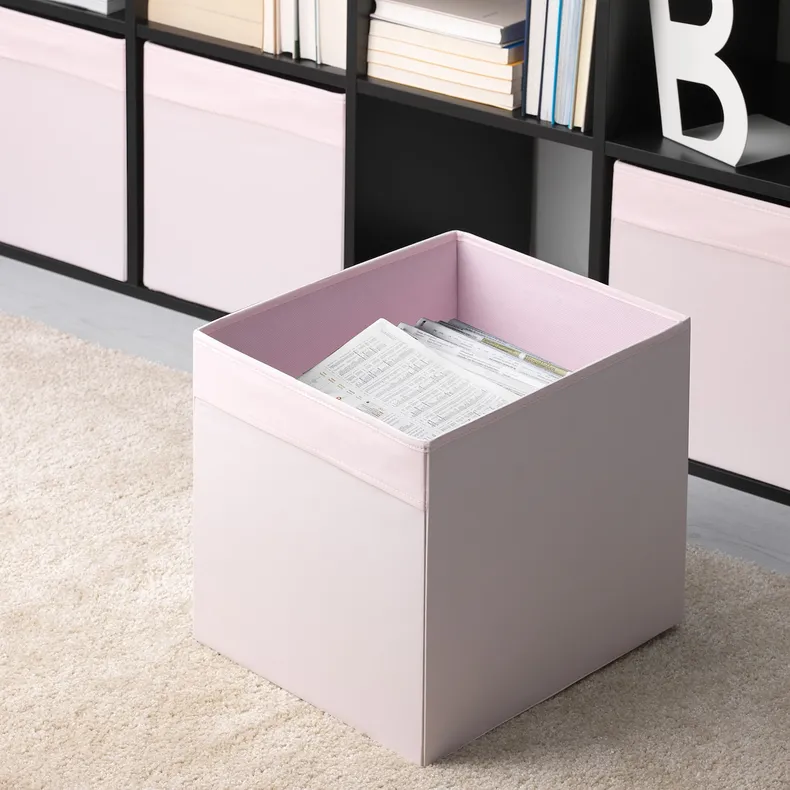 IKEA DRÖNA ДРЕНА, коробка, блідо-рожевий, 33x38x33 см 604.288.91 фото №3