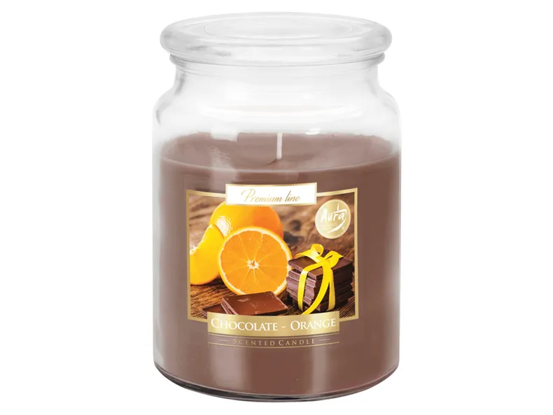 BRW свічка в баночці шоколадна з апельсином 081379 фото №1