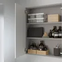 IKEA ENHET ЕНХЕТ, шафа дзеркальна із 2 дверцятами, сірий, 60x17x75 см 293.236.60 фото thumb №2