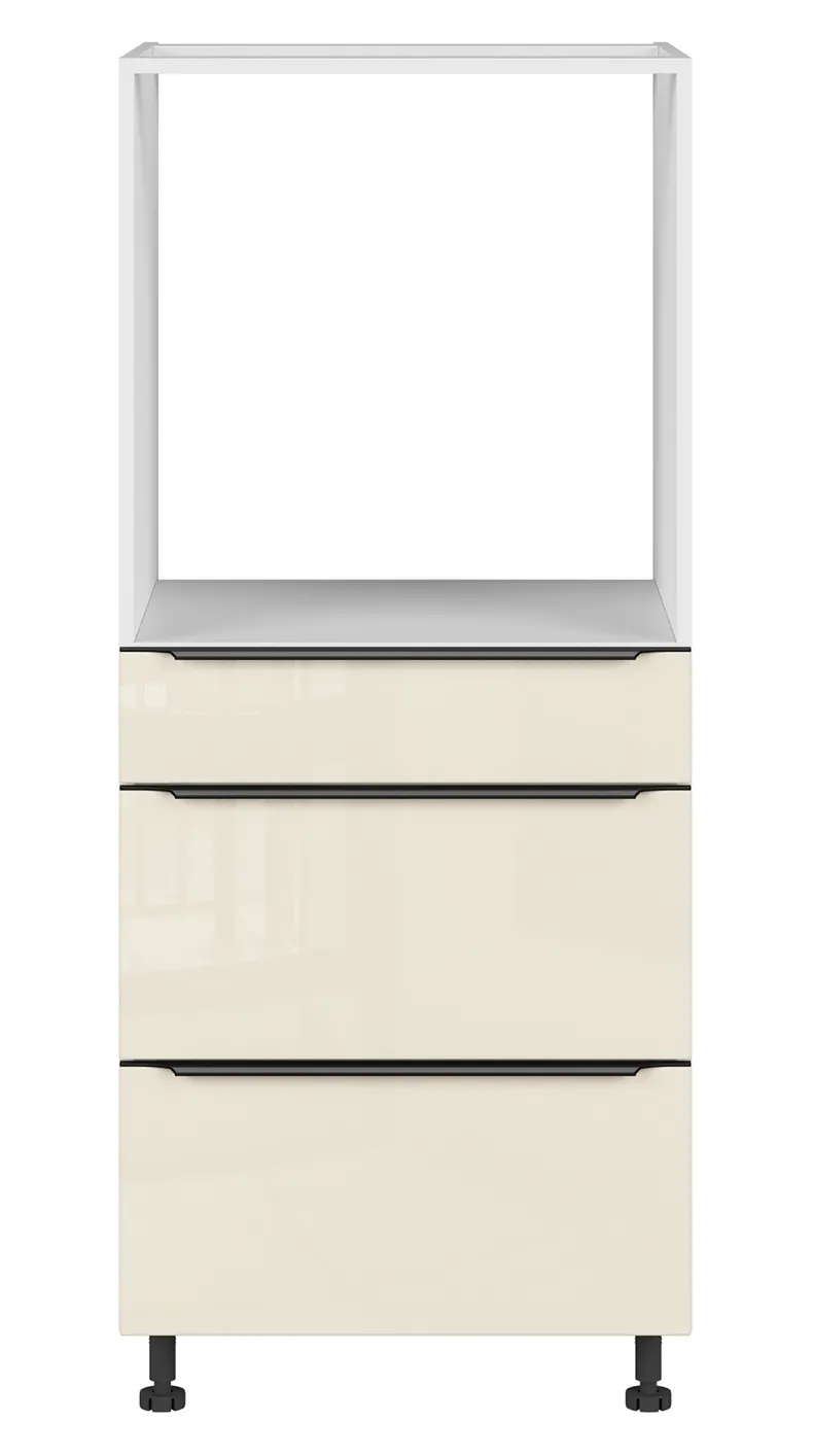 BRW Sole L6 60 см кухонна шафа для духової шафи з висувними ящиками магнолія перлина, альпійський білий/магнолія перламутровий FM_DPS_60/143_2SMB/SMB-BAL/MAPE фото №1