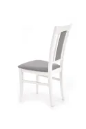 Кухонний стілець дерев'яний HALMAR KONRAD білий/сірий фото thumb №2
