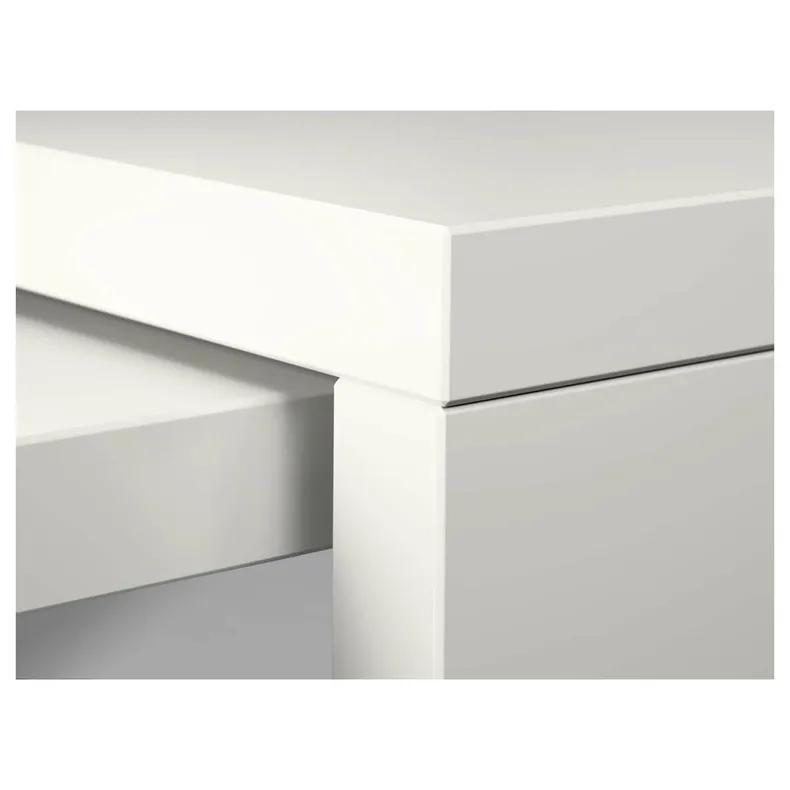 IKEA MALM МАЛЬМ, письменный стол с выдвижной панелью, белый, 151x65 см 702.141.92 фото №5