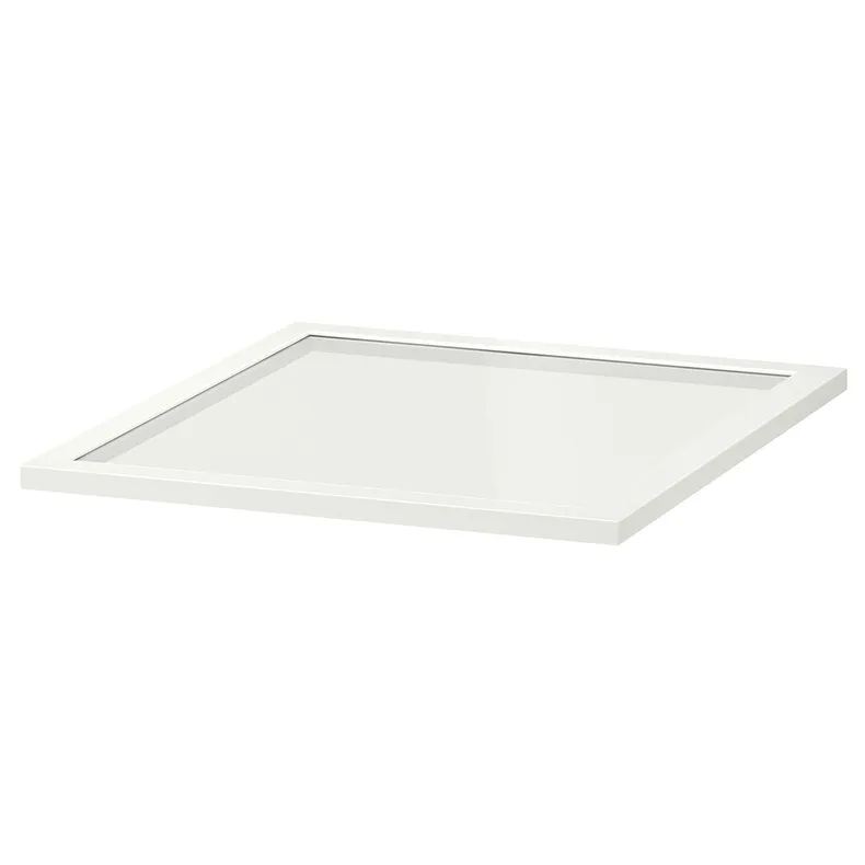 IKEA KOMPLEMENT КОМПЛЕМЕНТ, скляна полиця, білий, 50x58 см 002.576.46 фото №1