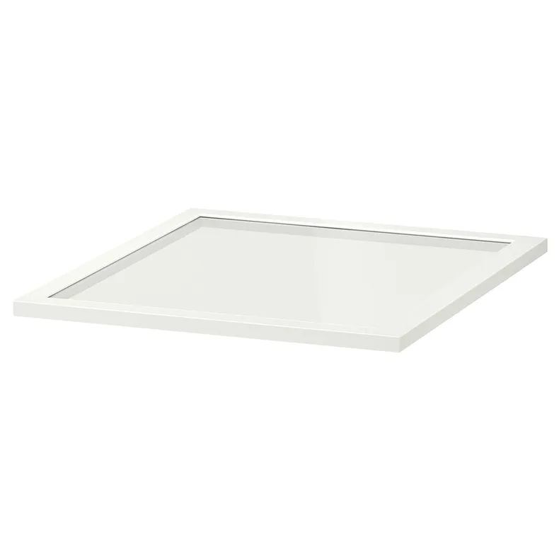 IKEA KOMPLEMENT КОМПЛИМЕНТ, полка стеклянная, белый, 50x58 см 002.576.46 фото №1