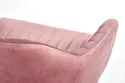 Крісло комп'ютерне офісне обертове HALMAR FRESCO, рожевий оксамит фото thumb №6