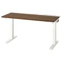 IKEA MITTZON МІТТЗОН, стіл регульований, електричний горіх / білий, 120x60 см 395.274.16 фото thumb №2