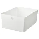 IKEA KUGGIS КУГГИС, контейнер, белый, 26x35x15 см 305.685.38 фото thumb №1