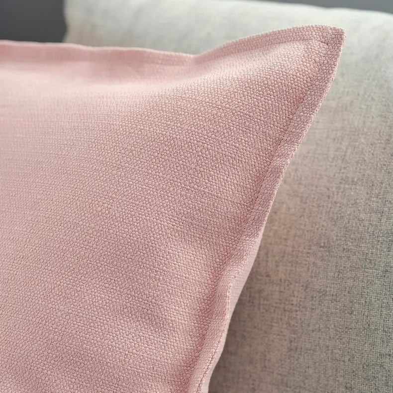 IKEA LAGERPOPPEL ЛАГЕРПОППЕЛ, чохол на подушку, світло-рожевий, 50x50 см 205.618.01 фото №4