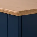 IKEA SKRUVBY СКРУВБЮ, шафа, чорно-синій, 130x140 см 494.946.46 фото thumb №7