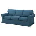 IKEA EKTORP ЭКТОРП, 3-местный диван, Талмира голубая 494.305.36 фото thumb №1