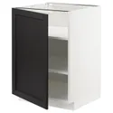 IKEA METOD МЕТОД, напольный шкаф с полками, белый / Лерхиттан с черными пятнами, 60x60 см 294.653.91 фото thumb №1