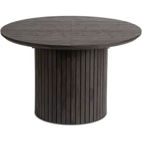 Стол круглый раскладной MEBEL ELITE CHARLES 120-160х120 см, Черный фото