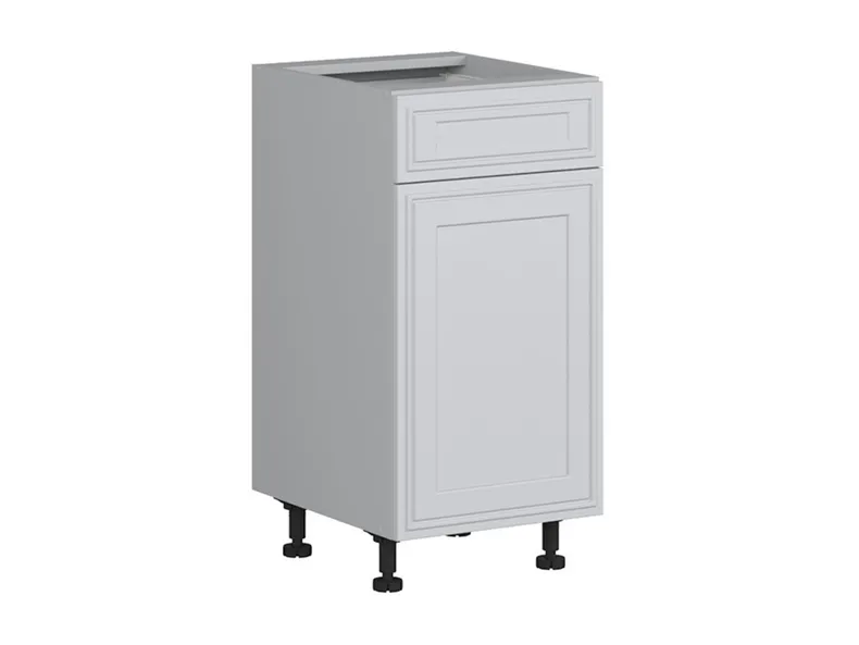 BRW Нижний кухонный шкаф Verdi 40 см левый с выдвижным ящиком светло-серый матовый, греноловый серый/светло-серый матовый FL_D1S_40/82_L/SMB-SZG/JSZM фото №2