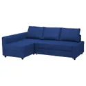 IKEA FRIHETEN ФРІХЕТЕН, кутов диван-ліжко із відд д/зберіг, СКІФТЕБУ синій 492.975.61 фото thumb №1