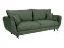 BRW Тримісний диван-ліжко Sarius з велюровим ящиком зелений SO3-SARIUS-LX-3DL-GA_BBF2D2 фото thumb №2