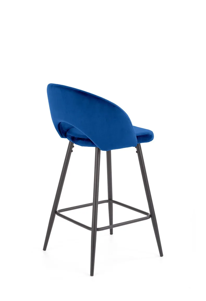 Барный стул HALMAR H96 хокер темно-синий фото №4