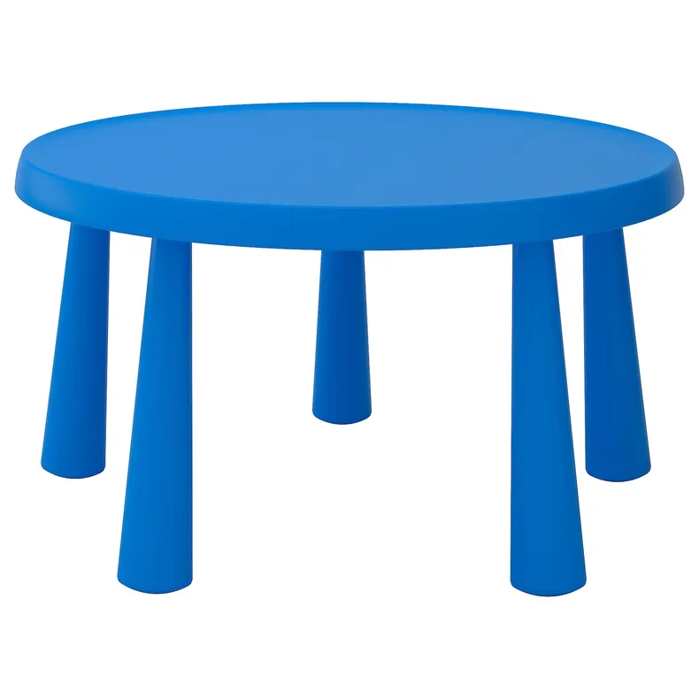 IKEA MAMMUT МАММУТ, дитячий стіл, для приміщення/вулиці синій, 85 см 903.651.80 фото №1