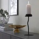 IKEA SILVERPÄRON СІЛЬВЕРПЕРОН, підсвічник формової свічки, чорний, 24 см 405.750.10 фото thumb №2