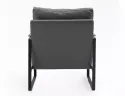 Крісло м'яке з металевим каркасом SIGNAL FOCUS Buffalo, екошкіра: сірий фото thumb №12