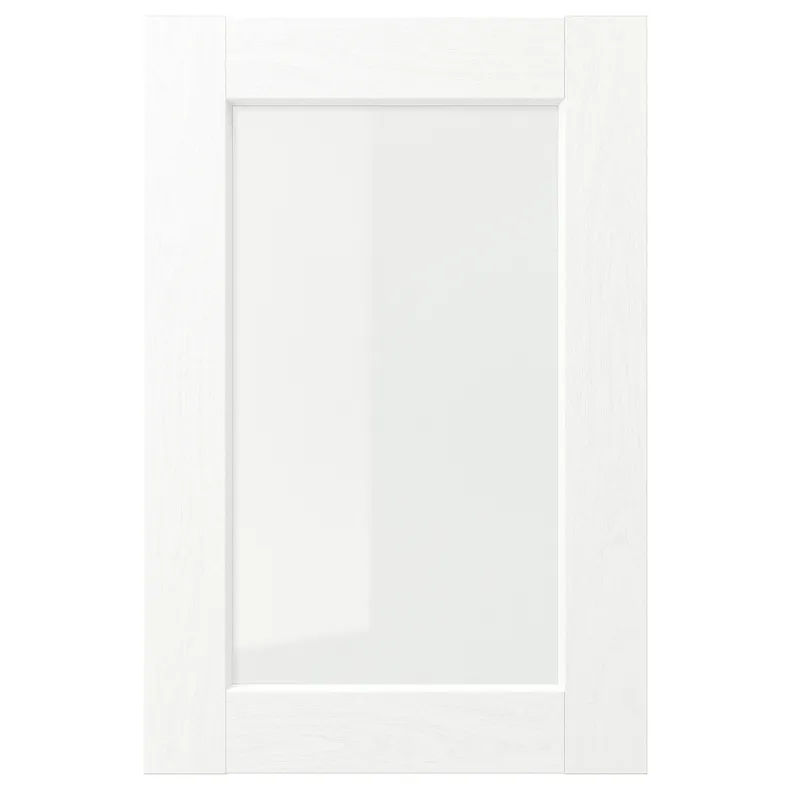 IKEA ENKÖPING ЕНКЕПІНГ, скляні дверцята, імітація білого дерева, 40x60 см 405.057.91 фото №1