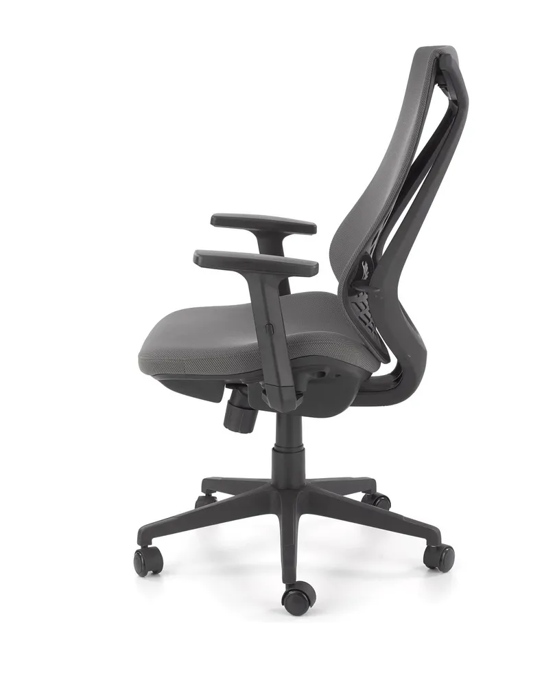 Крісло комп'ютерне офісне обертове HALMAR RUBIO сірий/чорний фото №9