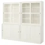 IKEA HAVSTA ХАВСТА, комбинация с раздвижными дверьми, белый, 242x47x212 см 692.768.69 фото