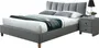 Кровать двуспальная HALMAR SANDY 2 160x200 см серый фото