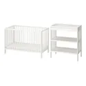 IKEA GULLIVER ГУЛЛІВЕР, набір дитячих меблів, 2 пр., білий, 60x120 см 195.061.13 фото thumb №1