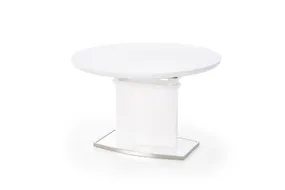 Кухонный стол раскладной HALMAR FEDERICO 120-160x120 см белый, PRESTIGE LINE фото