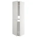 IKEA METOD МЕТОД, висока шафа для холодильнка / морозил, білий / світло-сірий Lerhyttan, 60x60x220 см 492.744.61 фото thumb №1