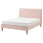 IKEA IDANÄS ІДАНЕС, каркас ліжка з оббивкою, Gunnared блідо-рожевий, 160x200 см 604.589.44 фото