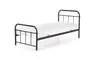 Односпальне ліжко HALMAR LINDA 90x200 см чорне фото