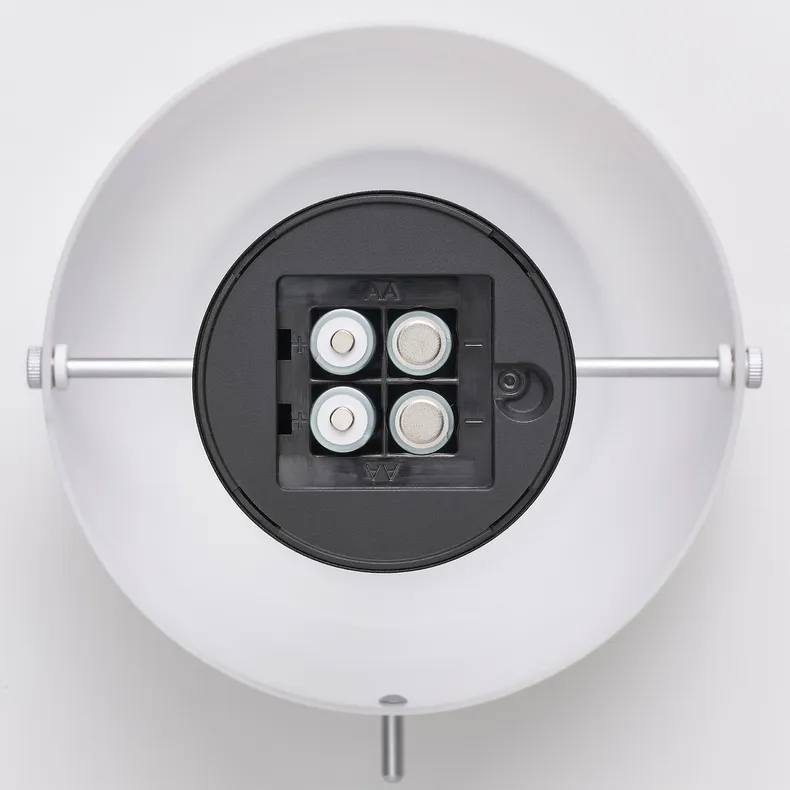 IKEA NÖDMAST НЁДМАСТ, переносной светильник,на батарейках, белый/черный, 26 см 605.825.71 фото №6