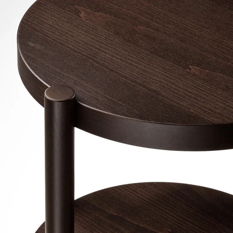 IKEA LISTERBY ЛИСТЕРБИ, придиванный столик, Шпон бука темно-коричневого цвета, 50 см 105.622.50 фото №4