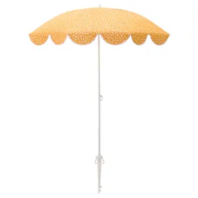 IKEA STRANDÖN СТРАНДЁН, зонт от солнца, желтый / белый пунктир, 140 см 705.227.65 фото