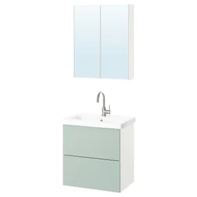 IKEA ENHET ЕНХЕТ, ванна, блідо-сіро-зелений, 64x43x65 см 995.477.89 фото