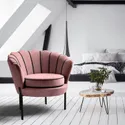 Мягкое кресло HALMAR ANGELO розовый/черный фото thumb №2