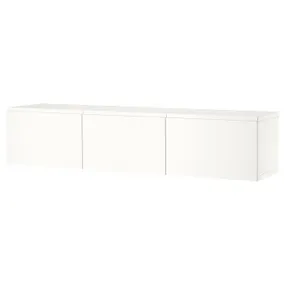 IKEA BESTÅ БЕСТО, тумба под ТВ, с дверцами, белый / Вястервикен белый, 180x42x38 см 394.222.16 фото