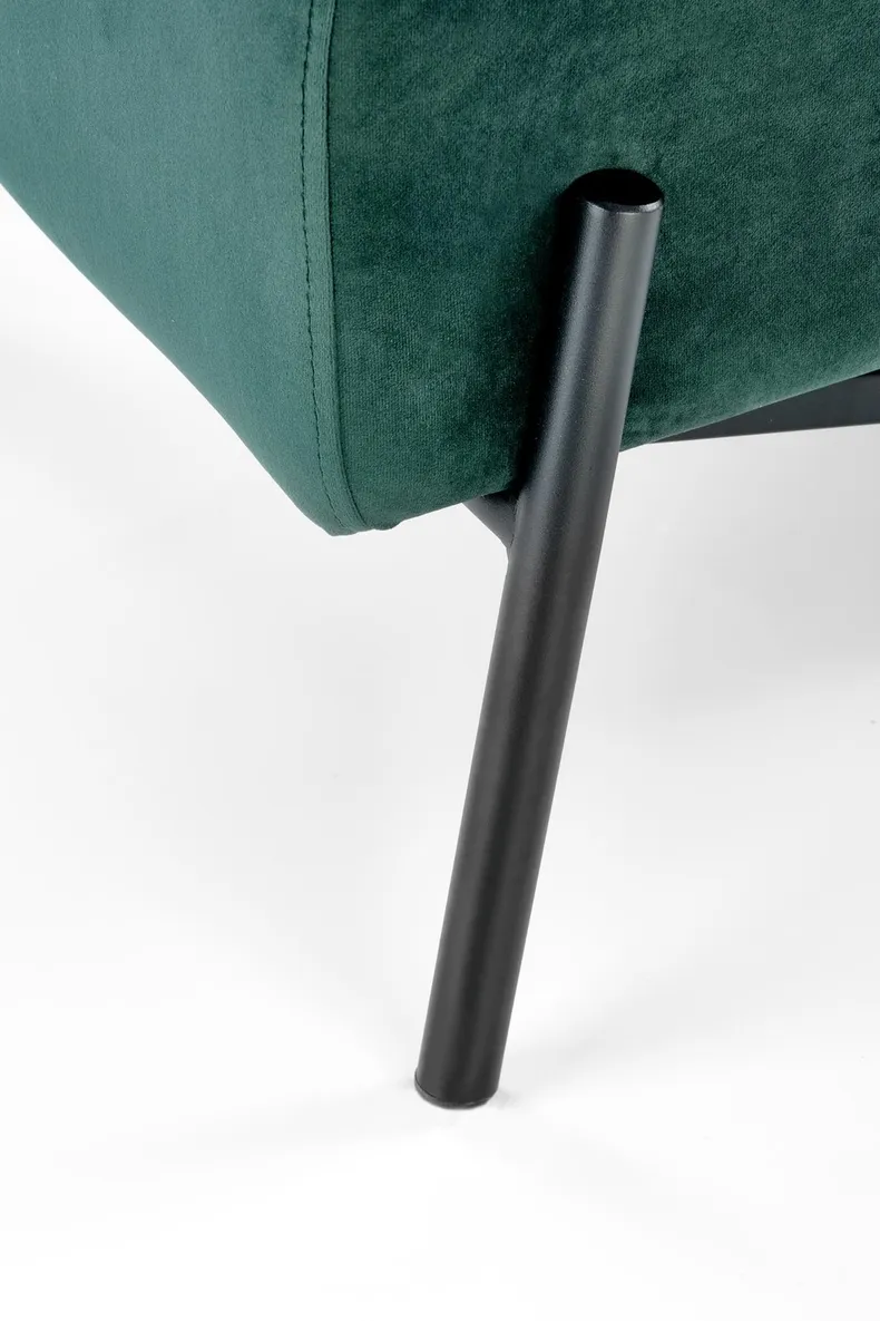Кресло мягкое HALMAR Victus темно-зеленый/черный фото №9