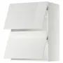 IKEA METOD МЕТОД, настінна шафа, горизонт, 2 дверцят, білий / РІНГХУЛЬТ білий, 60x80 см 093.919.33 фото