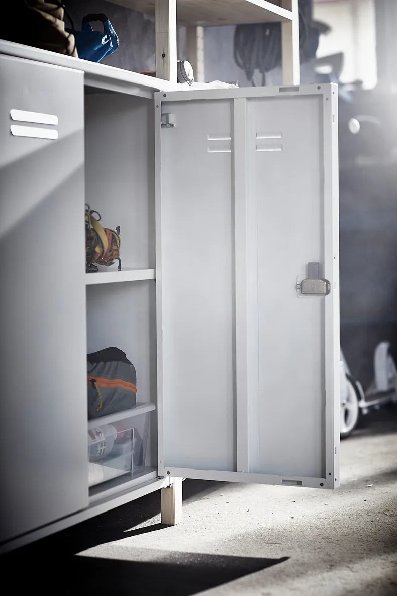 IKEA IVAR ИВАР, шкаф с дверями, белый, 80x83 см 303.815.93 фото №3