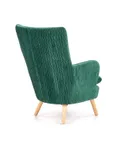 Крісло м'яке HALMAR RAVEL темно-зелений/натуральний фото thumb №5