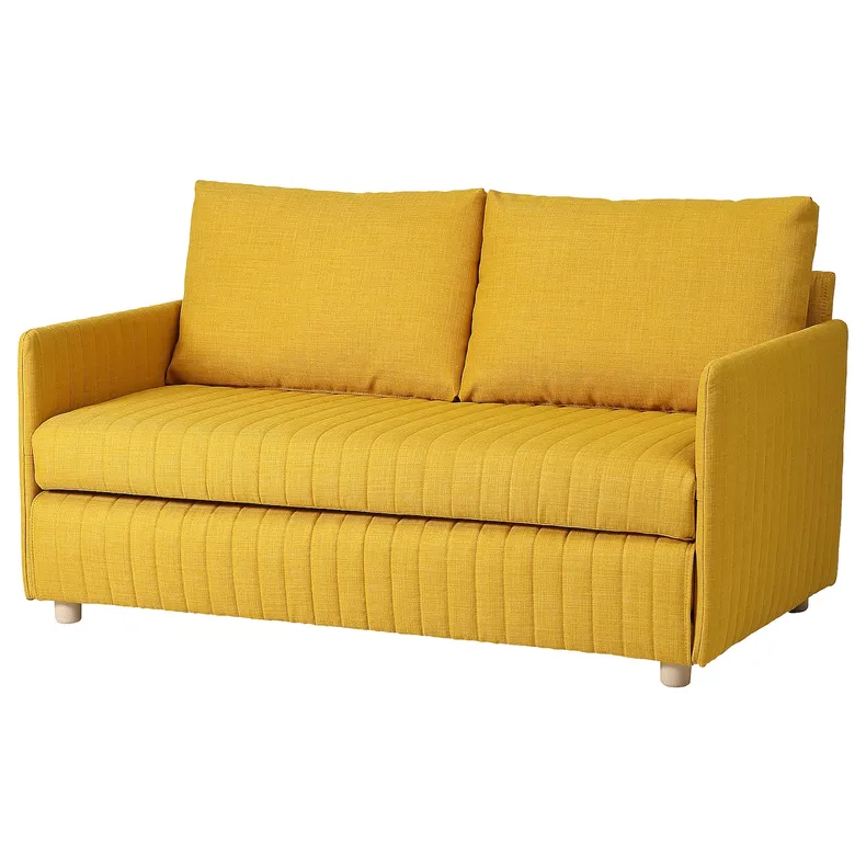 IKEA FRIDHULT ФРИХУЛЬТ, диван-кровать, Скифтебо желтый, 119 см 005.754.46 фото №1