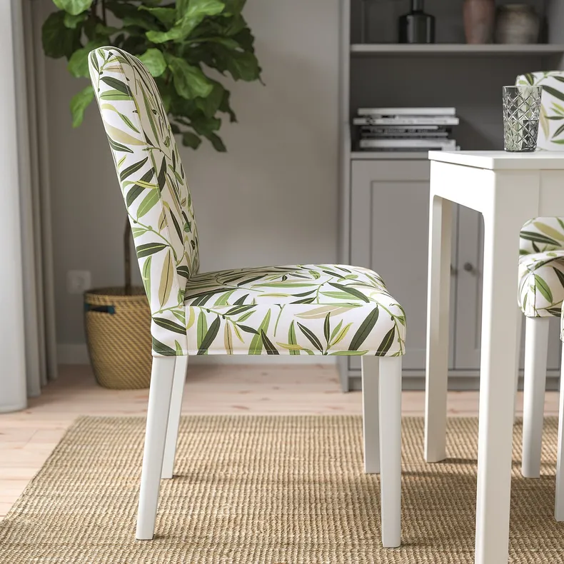 IKEA BERGMUND БЕРГМУНД, стілець, білий / ФОГЕЛЬФОРС різнобарвний 993.880.97 фото №9