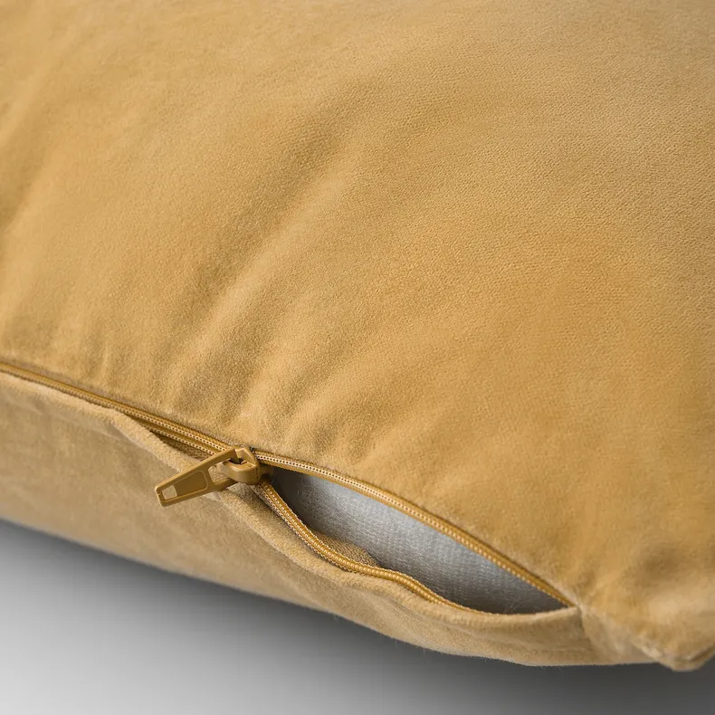 IKEA SANELA САНЕЛА, чохол на подушку, золотаво-коричневий, 50x50 см 803.701.63 фото №7