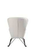 Мягкое кресло-качалка HALMAR LIBERTO 3, белый фото thumb №7